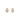 Pear Bezel Earrings 0.972ct